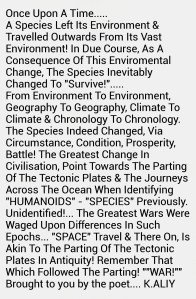 War of the species in galactic travel