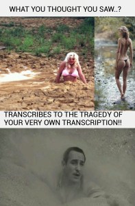 What you thought you saw