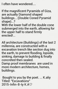 Diamond cone shaped pyramids