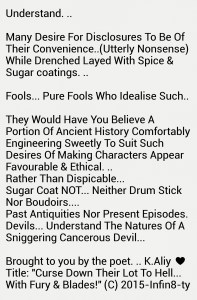 Curse down their lot to hell with fury and blades